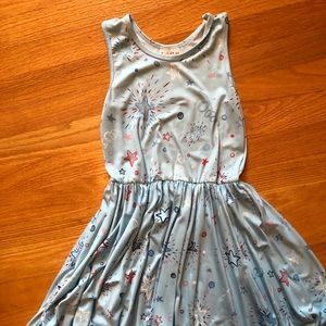 Dot Dot Smile, 4th of July, sleeveless dress, warm material, size 8/10